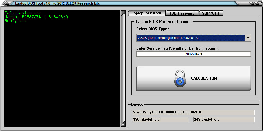 Laptop BIOS Tool